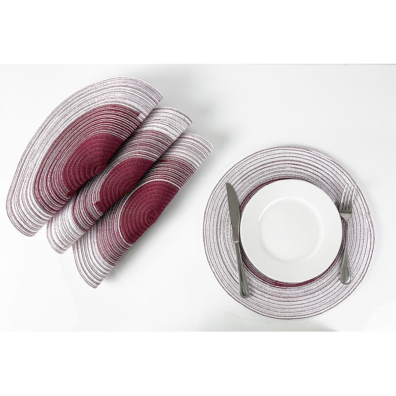 Ensemble de napperons 4 pièces Almut, Rouge