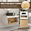 Ensemble de meuble-lavabo simple mural 24 "avec lavabo rond en céramique-130119955