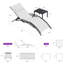 Parasol de table d'extérieur 15 pi 15 po avec chaise longue inclinable 69,3 po-121546323