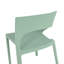 Chaise d'appoint moderne en PP pour intérieur et extérieur, conception monobloc (ensemble de 4)-1152548593