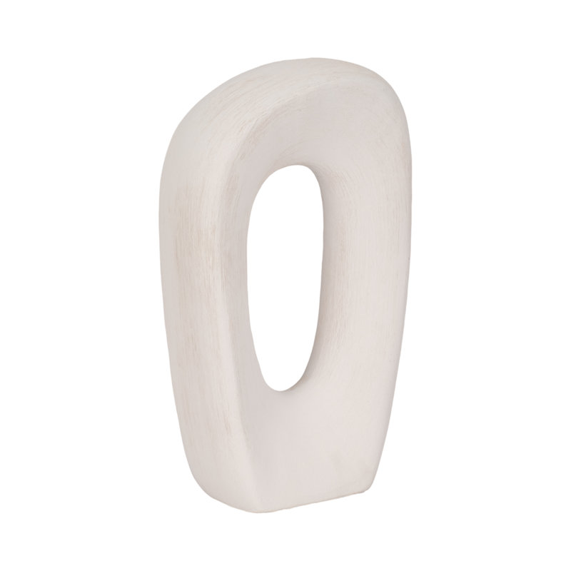 Ceramic Decorative Object for Modern Home, 12" H x 3" W x 3" D
