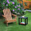 Rectangular Acacia Solid Wood Outdoor Side Table - 41.9 cm W 33 cm D-489536695