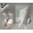 Kinkade XL Hinged Frameless Shower Door with Ultra-Bright Frosted Glass-93748715