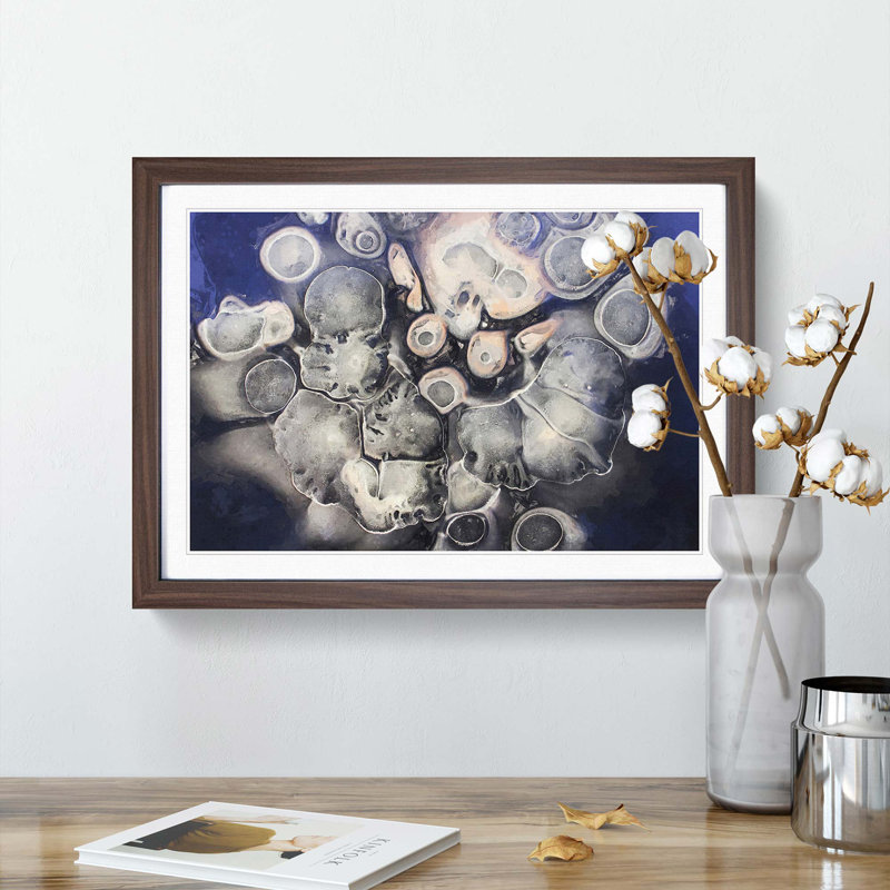 Lust of My Soul in Abstract - Picture Frame Graphic Art Print, 50cm H x 76cm W x 2cm D, Walnut