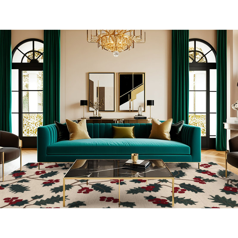  Tapis lavable Lingonberry, Rectangle 4pi x 6 pi