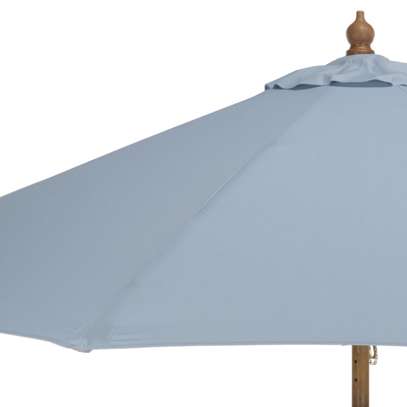 Parasol en bois Jesolo de 2,74 m, Bleu pastel