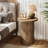 23.6" Tall Pedestal Wood Round End Table