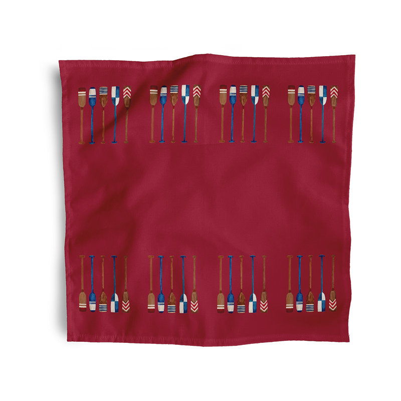 Sina Polyester Square Napkin, Red