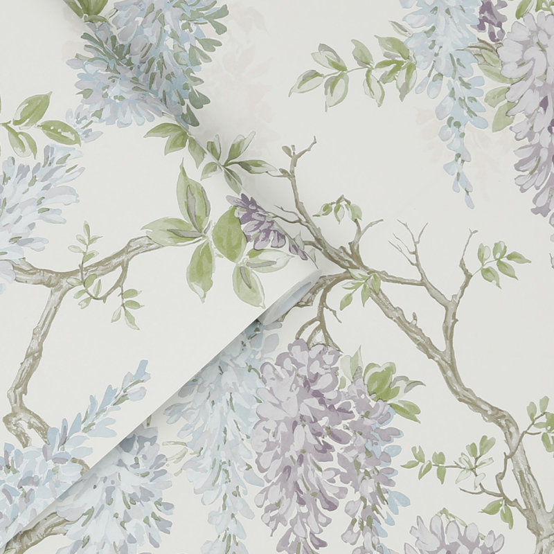 Rouleau de papier peint Laura Ashley Wisteria Garden, Iris pâle
