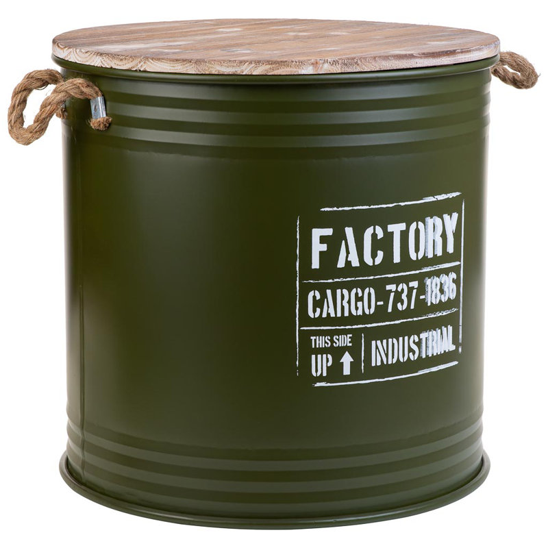 Trent Austin Design Iron Decorative Basket, Green