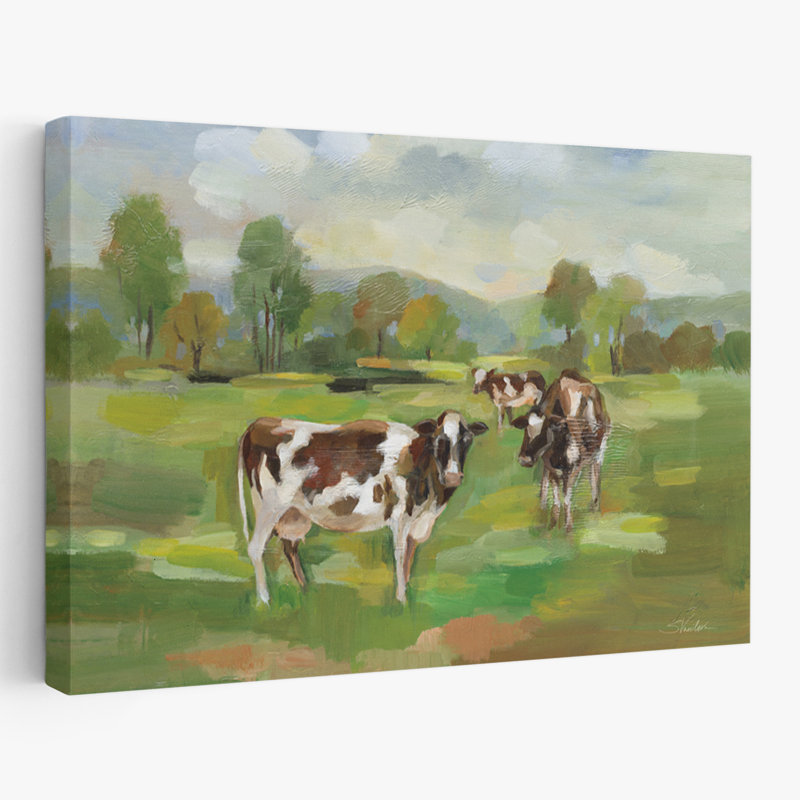 Pâturages verts Modern Farmhouse, H 24 po x l 16 po