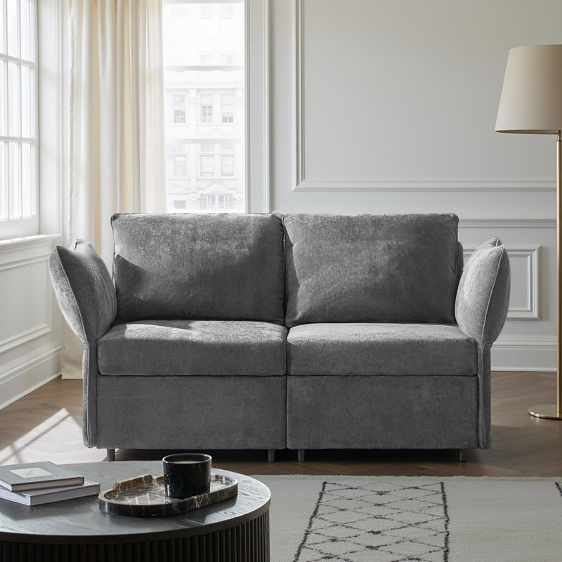 Andoline 2-Piece Upholstered Sectional, Gray 