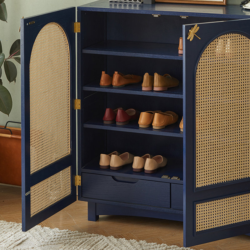 Shoe Storage Cabinet, Blue
