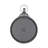 Maubara Metal Pocket Watch Style Decorative Gray Wall Clock with Rope Accent