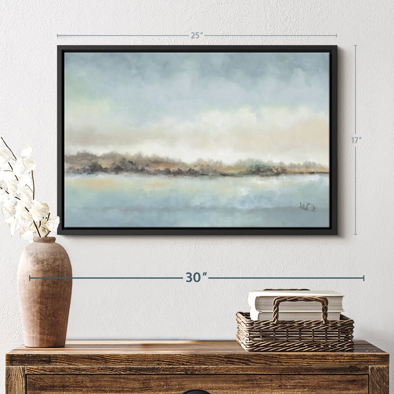 Abstrait «Calm Horizon Canvas Print», H 17 po x l 25 po