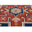 Tapis de couloir indien bleu Kazak