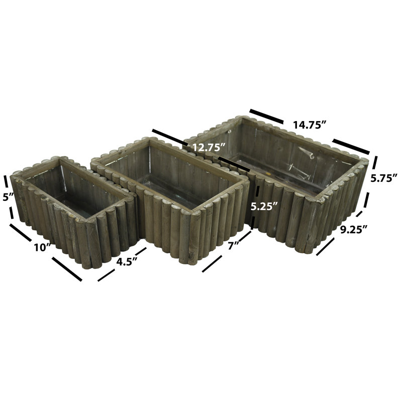 Wilfred Handmade Wood Planter Box