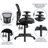 Wolfe Mid-Back Mesh Multifunction Ergonomic Office Chair with Adjustable Arms