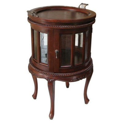 Solid Wood Tray Top End Table