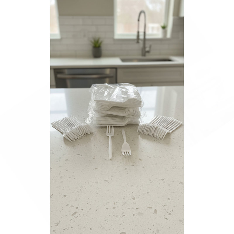 Fourchette en polypropylène (10)