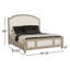Santa Barbara Upholstered Bed-124328047