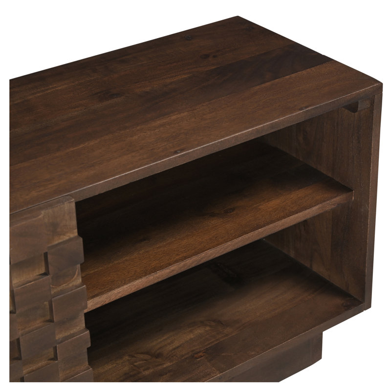 Givens 60" Carved Wood Media Cabinet