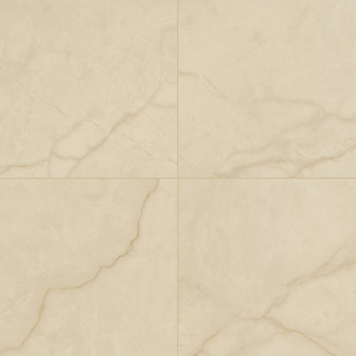 Carrelage de sol et mural Beldale Sorano 61 cm x 61 cm en porcelaine polie aspect marbre