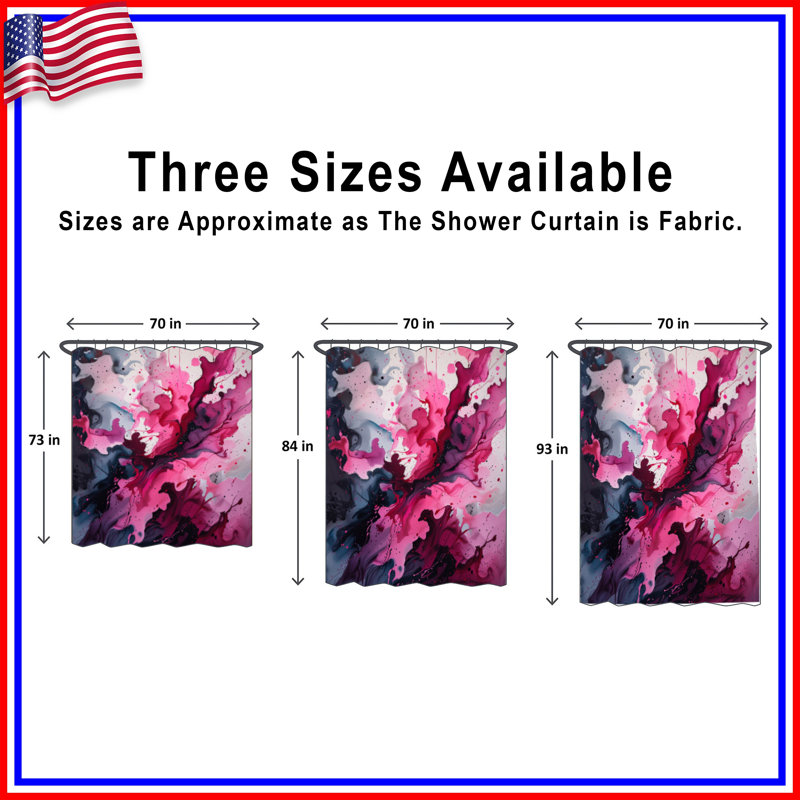 Rideau de douche Abstract Art, 70in W x 84in H