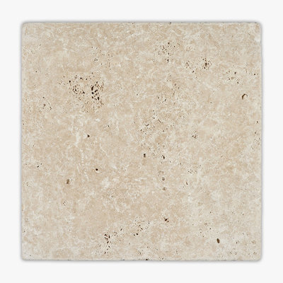 Ivory Tumbled 16x16 Travertine Paver