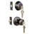 Complete Terrace Entry Knob Set with Deadbolt-14651562