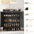 Modern Boho Rattan Shoe Cabinet – 2-Door Entryway Storage Organizer – 5-Tier Adjustable Shelves-1310674241