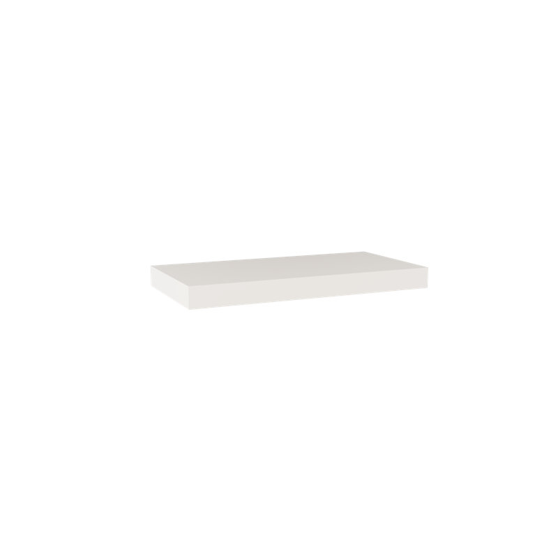 Painted Wood Floating Shelf, Cream