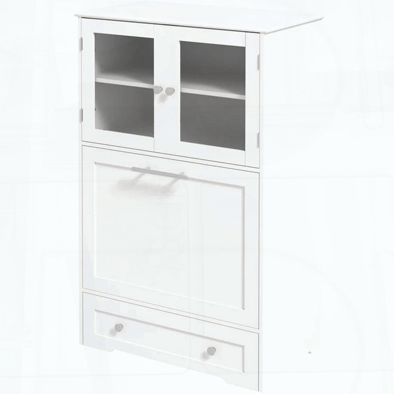 Armoire de rangement pour animaux avec bols surélevés pour chien