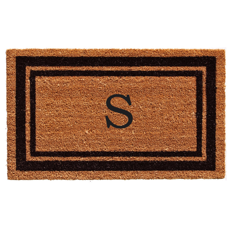 Tapis d'entrée antidérapant Stortz, Rectangle 2 pi x 3 pi, S, Brun / Noir