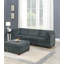 Ensemble modulaire modulaire de 7 pièces avec revêtement en chenille, design polyvalent pour le confort et le style dans tout espace de vie.