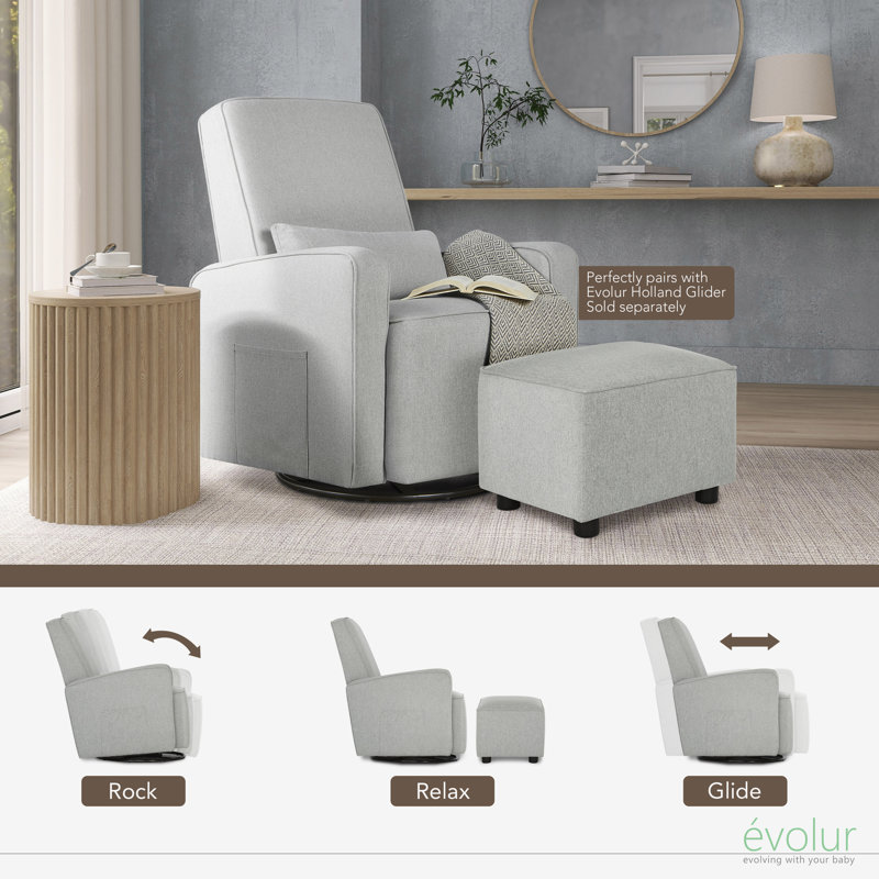 Upholstered Ottoman, Harbor Insideout