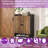 29.6" Wooden Shoe Storage Cabinet With Doors 7-Tier Adjustable Shelves Metal Legs & Handles-764928474