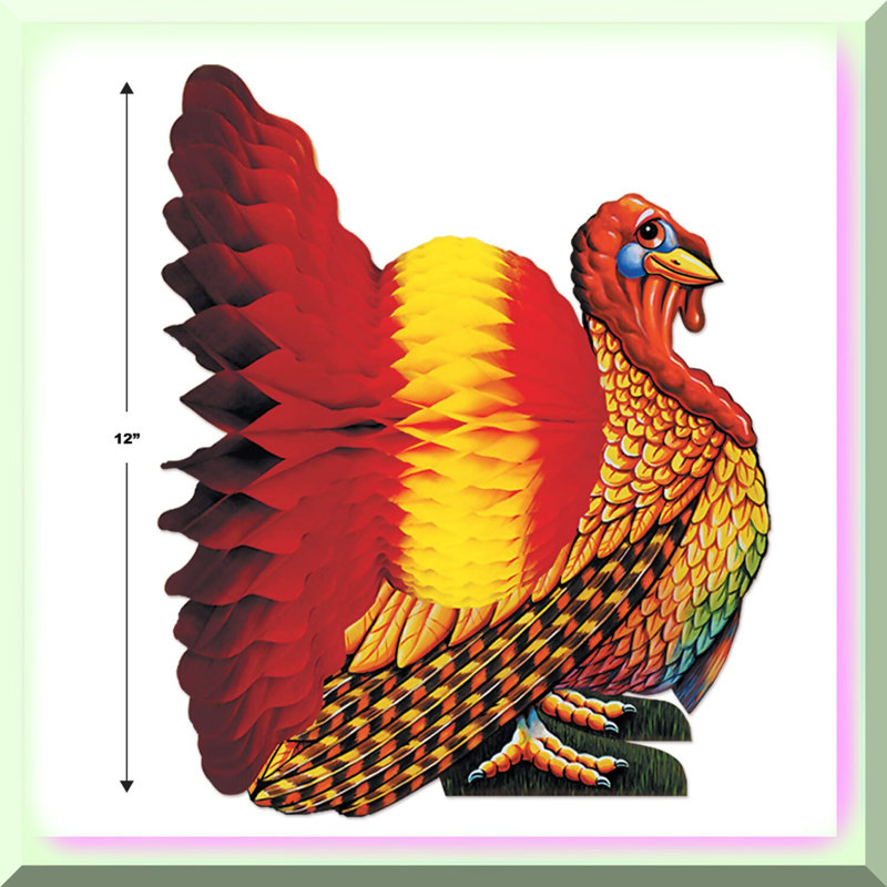 Harvest Hues Turkey Tissue Centerpiece