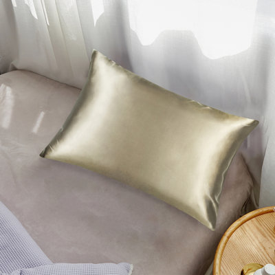 Zippered Natural Silk Pillowcase