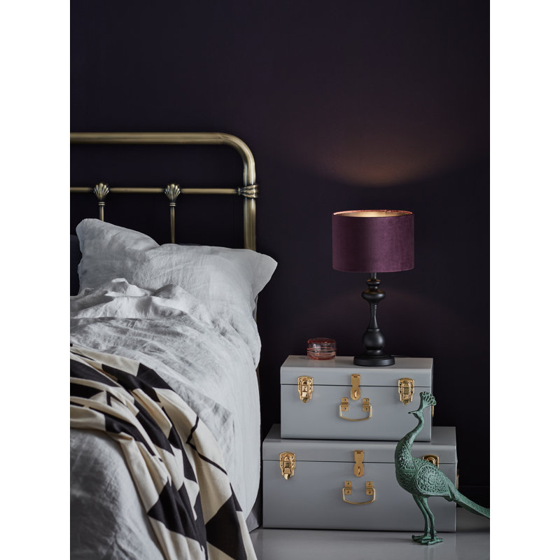 Dane Metal Table Lamp, Purple
