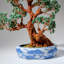 Genuine Green Aventurine Gemstone Bonsai Tree In Oval Ceramic Pot (15€ Tall)