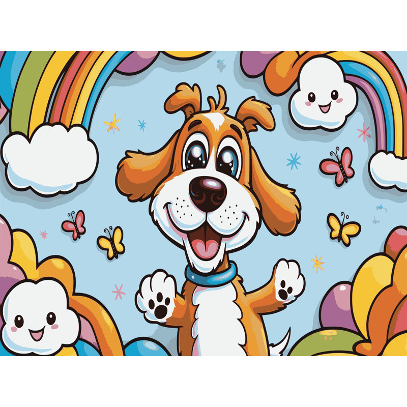 Tapis pour enfants East Urban Home, Rectangulaire 2 pi x 3 pi