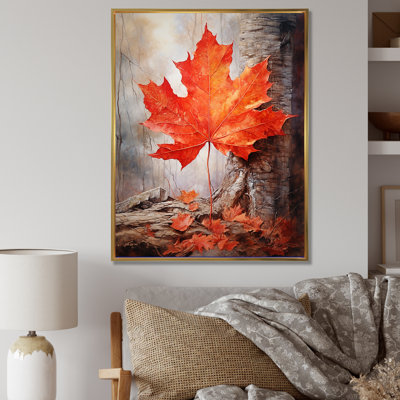 «Maples Mark Autumn Red I» sur toile