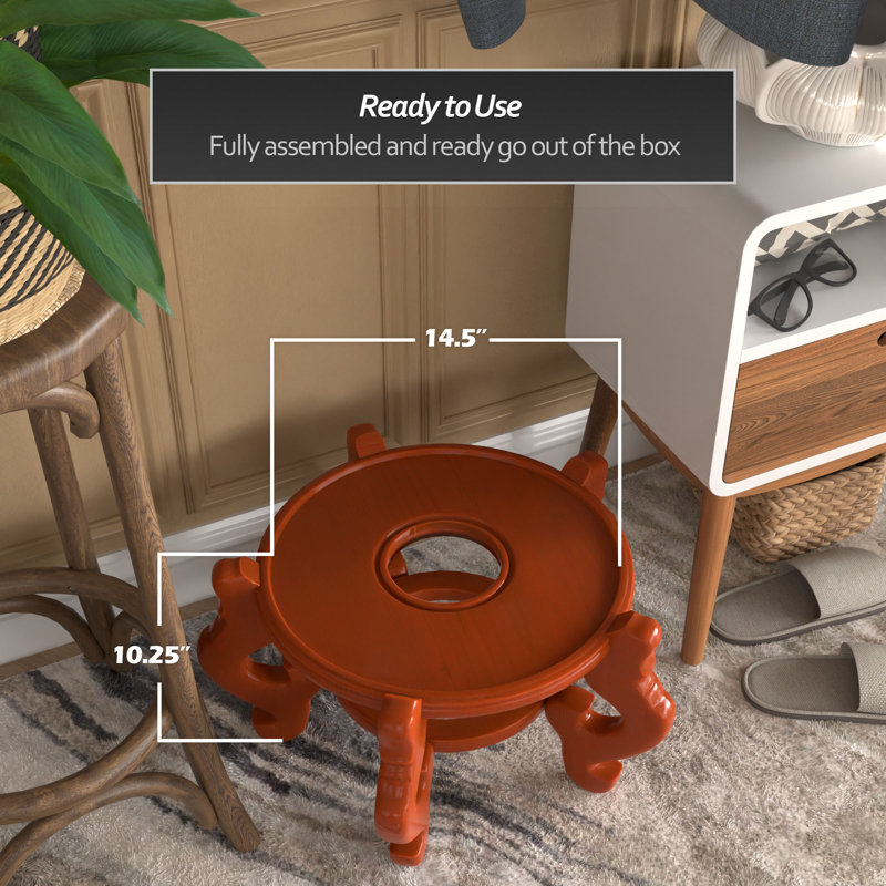 Fishbowl Stand, 10.25" H x 14.5" W x 14.5" D