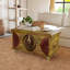 Mesa Carved Wood Trunk Coffee Table