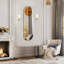 Horloge murale miroir