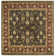 Taj Mahal Wool Oriental Area Rug in Tan/Brick Red/Brown