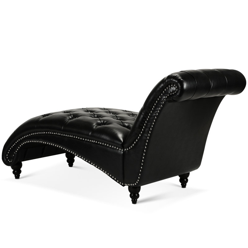 Chaise avec accoudoirs Jacksonburg, Polyuréthane noir