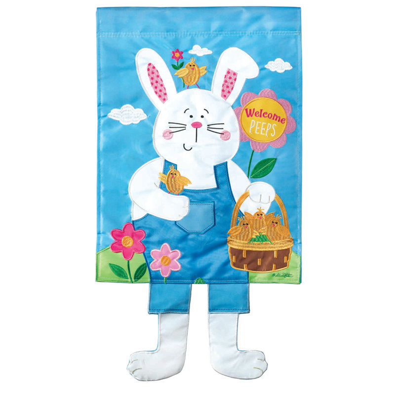 Drapeau de jardin en nylon 2 côtés 24 x 13 po