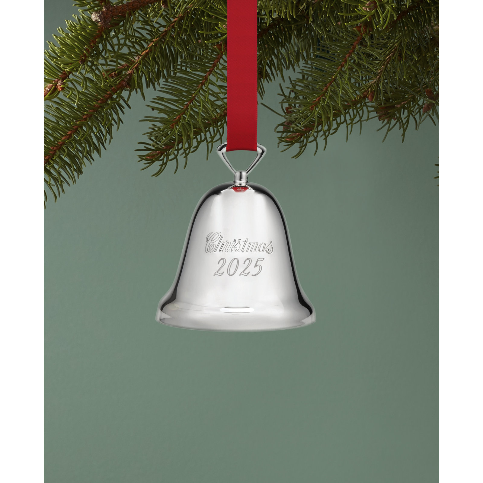 2025 Annual Christmas Bell Silverplate Ornament